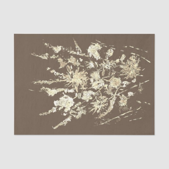 Floral Decoupage Wildflower Collage Tissue Paper (Front)