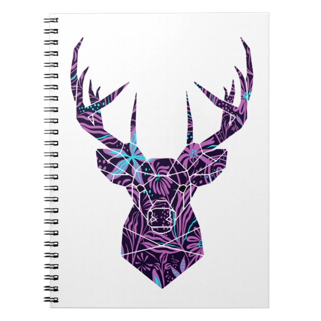 Floral Deer Notebook (Front)