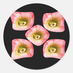 Floral Delight Classic Round Sticker
