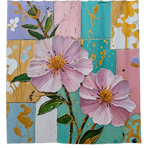 Floral Delight Notebook Shower Curtain