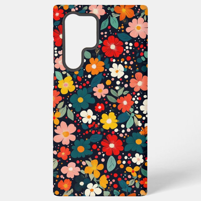 Floral Delight Samsung Galaxy S22 Ultra Case (Back)