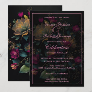 Floral Delight Wedding Invitation