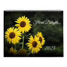 Floral Delights - Large Wall Calendar 2025