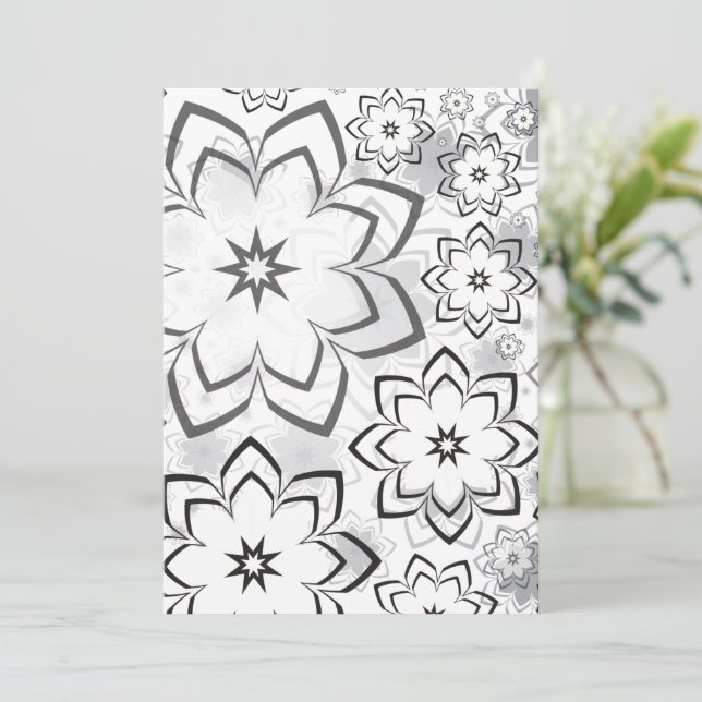 Floral Design 11 Thank You Card (Standing Front)