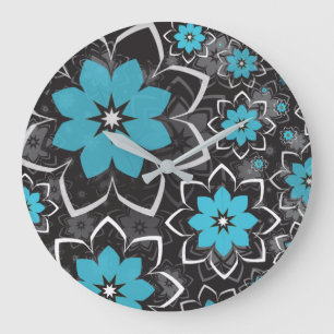Floral Design 14 Large Clock