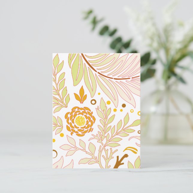 Floral Design 19 Holiday Postcard (Standing Front)