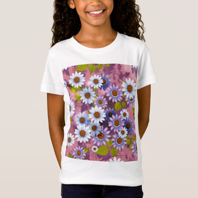 Floral Design 1 T-Shirt (Front)