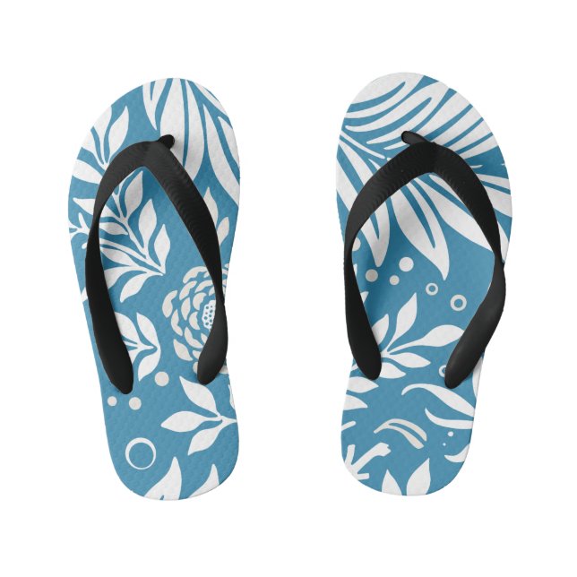 Floral Design 20 Kid's Jandals (Footbed)