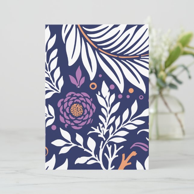 Floral Design 22 Thank You Card (Standing Front)