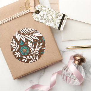 Floral Design 23 Classic Round Sticker