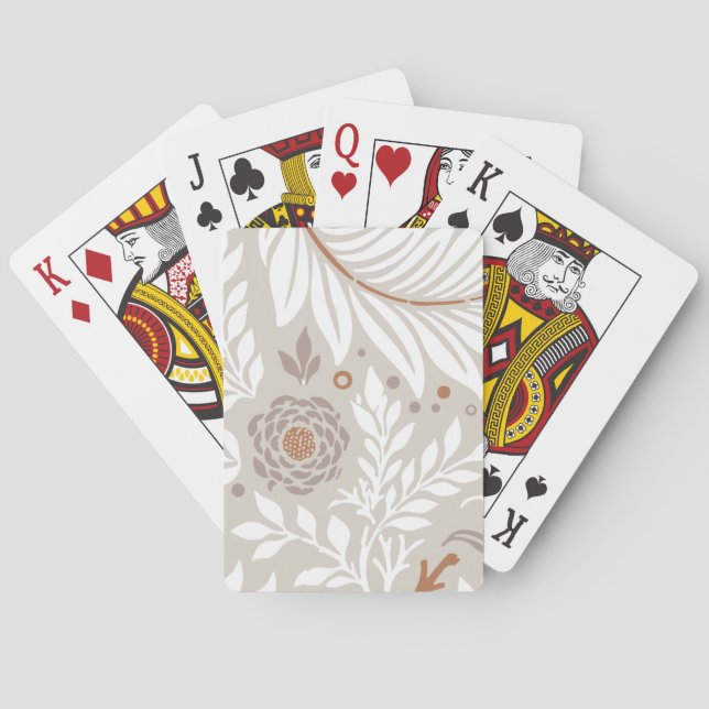 Floral Design 25 Playing Cards (Back)