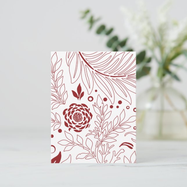 Floral Design 28 Postcard (Standing Front)