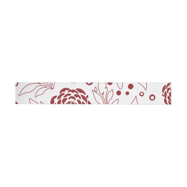Floral Design 28 Wrap Around Label (Individual)