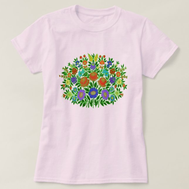 Floral Design #2 T-Shirt (Design Front)
