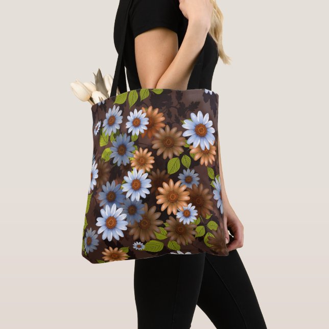 Floral Design 2 Tote Bag (Close Up)