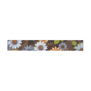 Floral Design 2 Wrap Around Label