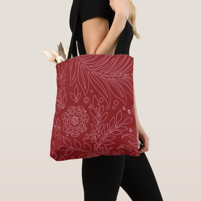 Floral Design 30 Tote Bag (Close Up)
