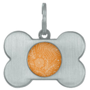 Floral Design 35 Pet ID Tag