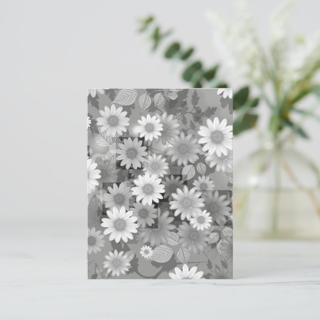 Floral Design 3 Holiday Postcard (Standing Front)