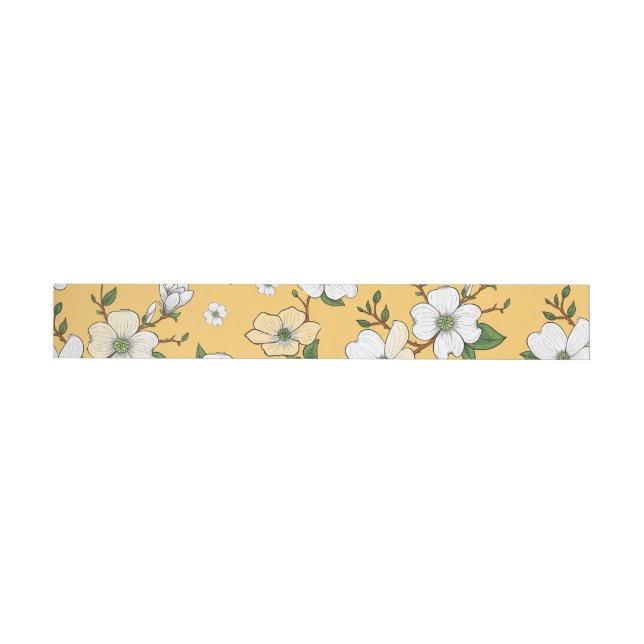 Floral Design 4 Wrap Around Label (Individual)