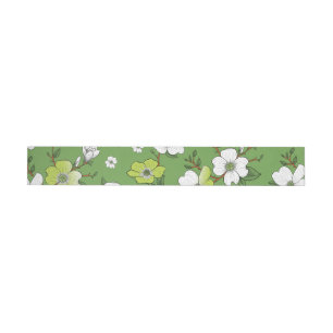 Floral Design 6 Wrap Around Label