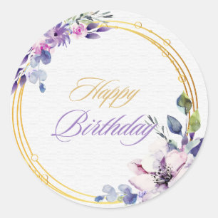 Floral Design Birthday sticker