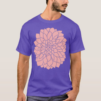 Floral Design Dahlia Flower  T-Shirt