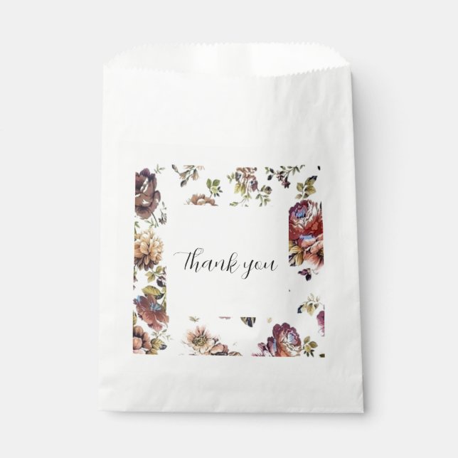 floral design favor bag (Front)