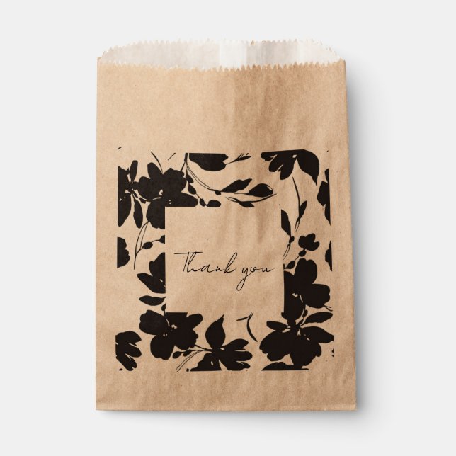 Floral design favor bag (Front)