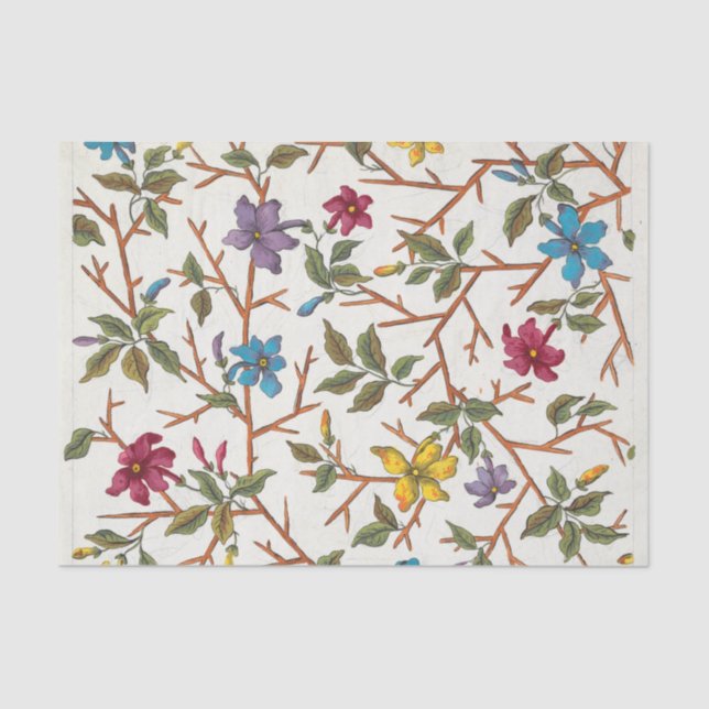 Floral Design for Printed Textile Pl XIX Tissue Paper (Front)