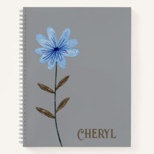 Floral Design Journal Spiral Notebook