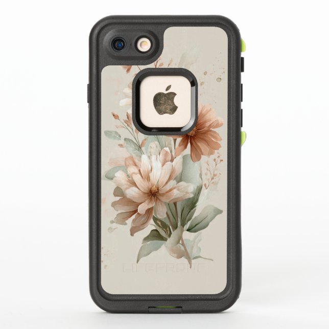 floral design  LifeProof iPhone case (Back)