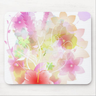floral design mouse pad