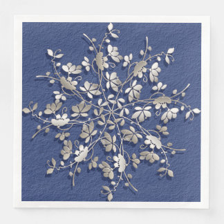 floral design napkin