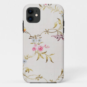 Floral design of carnations and roses for a silk m iPhone 11 case
