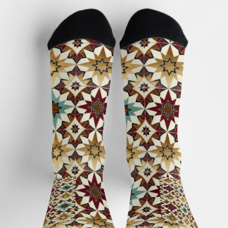 Floral Design on Socks