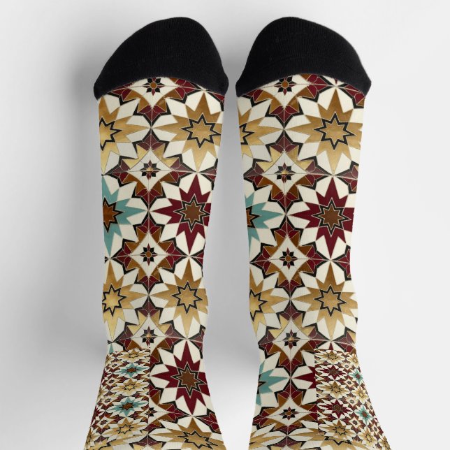 Floral Design on Socks (Top)