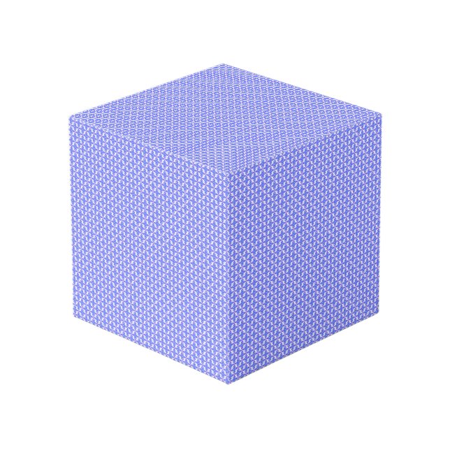 Floral Design Pattern Cube (Front Angled)