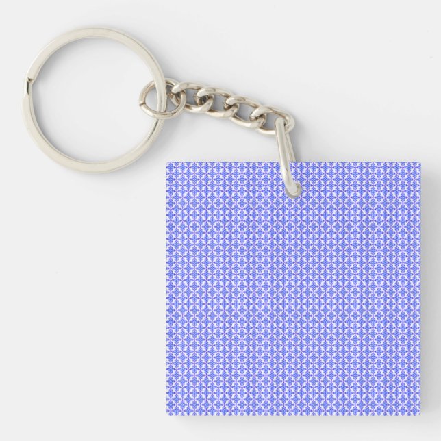 Floral Design Pattern Key Ring (Front)