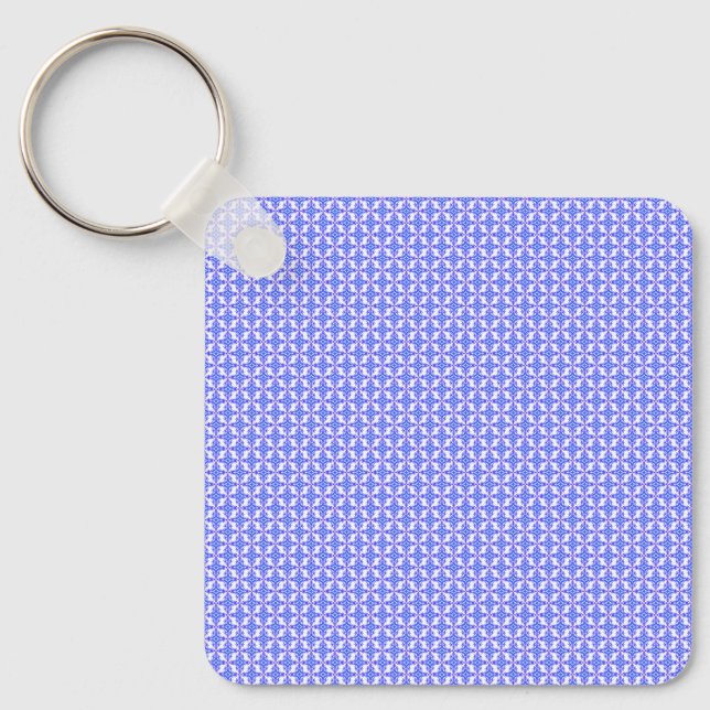Floral Design Pattern Key Ring (Front)