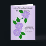 Floral Design Personalised Daughter Birthday Card<br><div class="desc">Greeting card floral design daughter birthday card. Customise this birthday card with any text then have it printed and sent to you or instantly download it to your mobile device. Should you require any help with customising then contact us through the link on this page. Floral personalised daughter birthday card...</div>