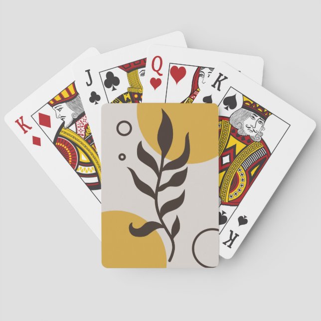 Floral design  playing cards (Back)