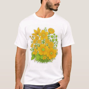Floral design print art T-Shirt