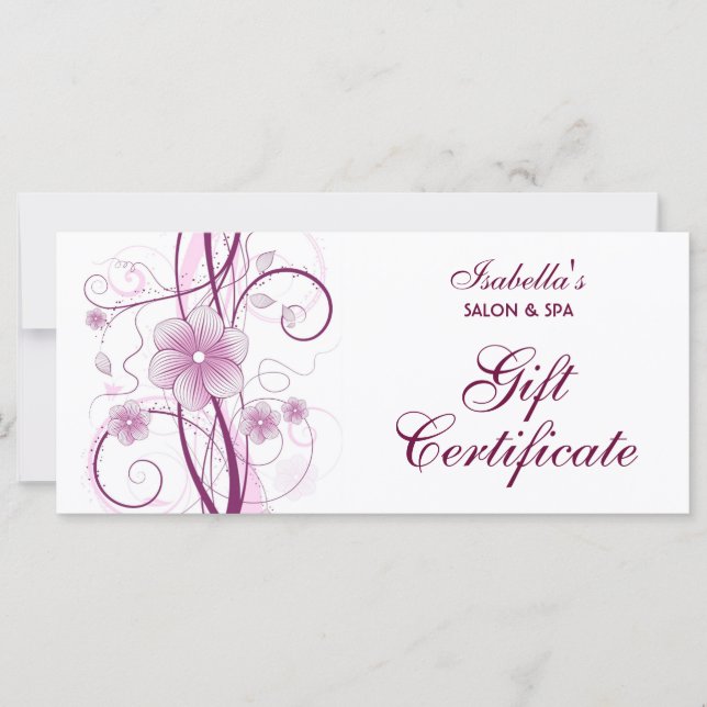 Floral Design Rack Card (Front)