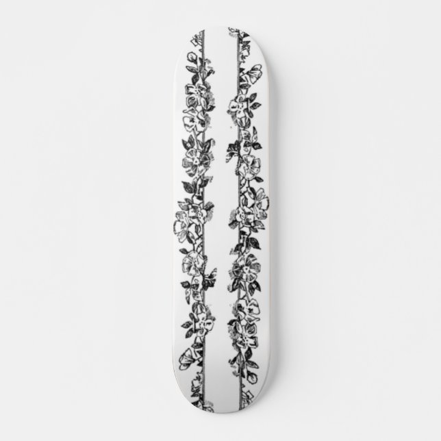 Floral Design Skateboard (Front)