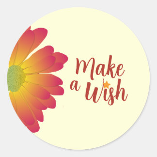 Floral design sticker