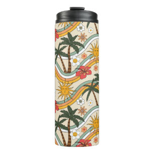 floral design thermal tumbler