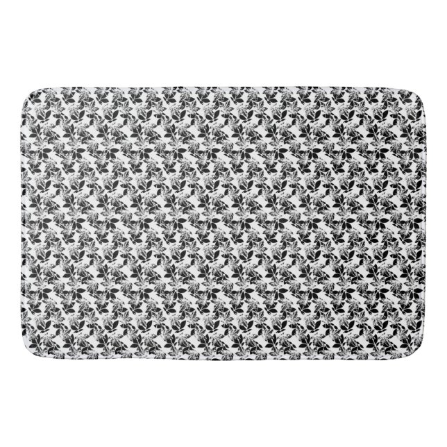 floral Design Twenty One Bath Mat (Front)