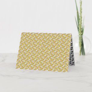 floral Design Twenty One Foil Holiday Card