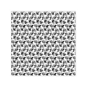 floral Design Twenty One Self-inking Stamp